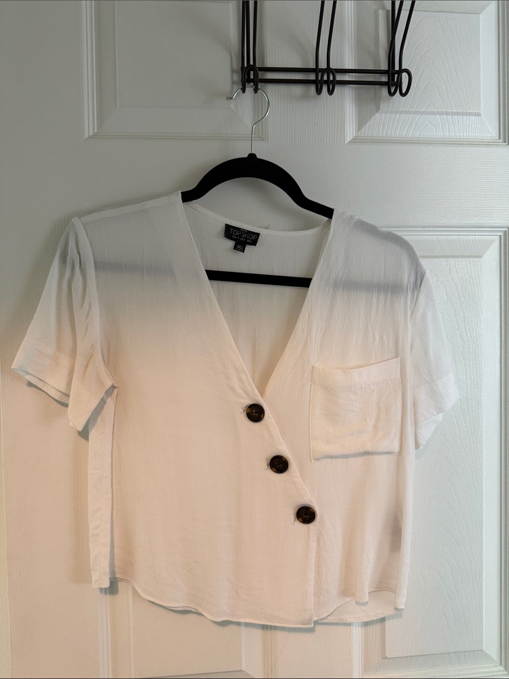 Crepe t shirt top shop